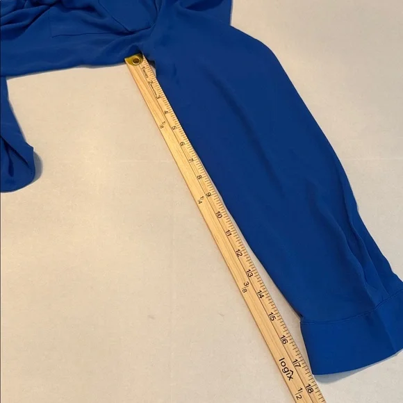 Ann Taylor Women’s Blue Camp Shirt Blouse Size M - Picture 7 of 13